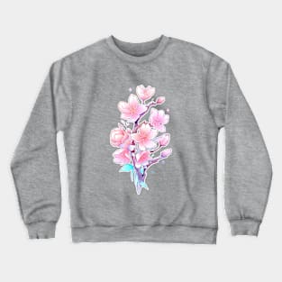 Enchanting Cherry Blossom Branch Crewneck Sweatshirt